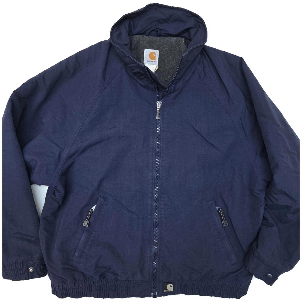 Carhartt XL Workshield Squall Jacket Coat Polar Fleece Lining Blue